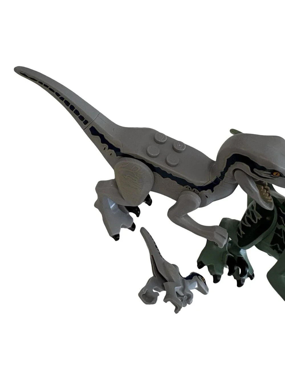 Lot Of 3 Lego Jurassic Park Raptors and Baby Dinosaur